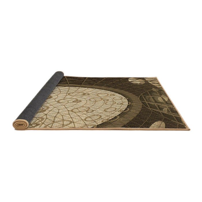Thickness of Patterned Bakers Brown Rug, pat2046brn