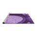 Sideview of Machine Washable Transitional Violet Purple Rug, wshpat2046pur