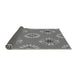 Thickness of Patterned Ash Gray Rug, pat2047gry