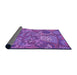 Thickness of Patterned Purple Rug, pat2048pur