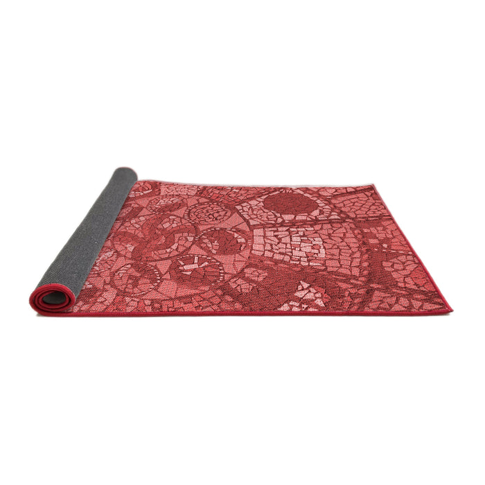 Thickness of Patterned Red Rug, pat2048rd
