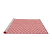 Sideview of Machine Washable Transitional Pink Rug, wshpat205rd