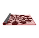 Thickness of Patterned Saffron Red Rug, pat2050rd