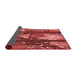 Thickness of Patterned Red Rug, pat2051rd