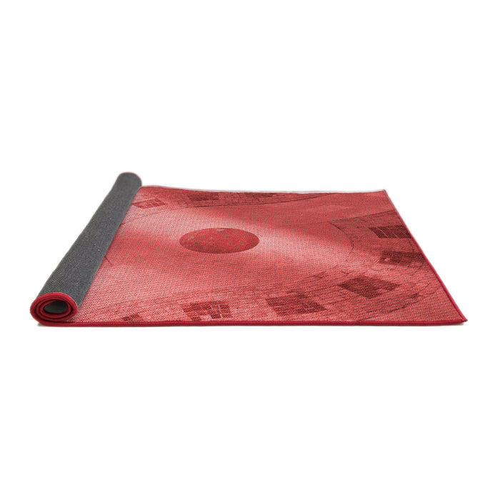 Thickness of Patterned Red Rug, pat2052rd