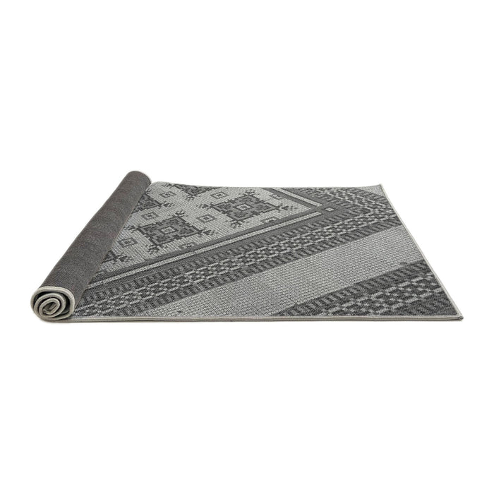 Thickness of Patterned Carbon Gray Rug, pat2053gry