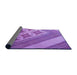 Thickness of Patterned Violet Purple Rug, pat2053pur