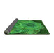 Thickness of Patterned Green Rug, pat2055grn