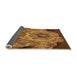 Thickness of Patterned Saddle Brown Rug, pat2055org