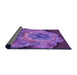 Thickness of Patterned Purple Rug, pat2055pur