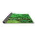 Thickness of Patterned Forest Green Rug, pat2056grn