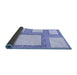 Thickness of Patterned Blue Rug, pat2057blu