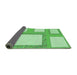 Thickness of Patterned Jade Green Rug, pat2057grn