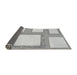 Thickness of Patterned Gunmetal Gray Rug, pat2057gry