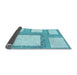 Thickness of Patterned Blue Rug, pat2057lblu