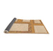 Thickness of Patterned Khaki Gold Rug, pat2057org