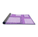 Thickness of Patterned Purple Rug, pat2057pur