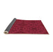 Thickness of Patterned Crimson Red Rug, pat2058org