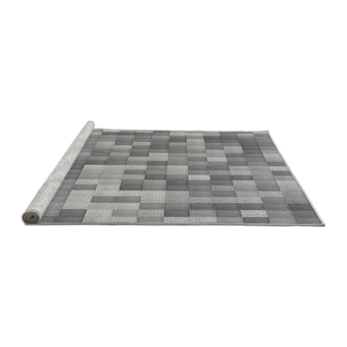 Sideview of Machine Washable Transitional Cloud Gray Rug, wshpat2059gry