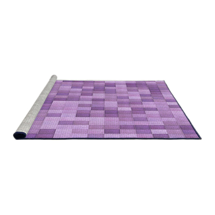 Sideview of Machine Washable Transitional Violet Purple Rug, wshpat2059pur