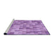 Sideview of Machine Washable Transitional Violet Purple Rug, wshpat2059pur