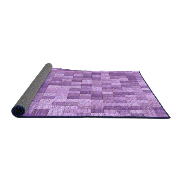 Thickness of Patterned Violet Purple Rug, pat2059pur