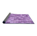 Thickness of Patterned Violet Purple Rug, pat2059pur