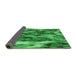 Thickness of Patterned Green Rug, pat206grn