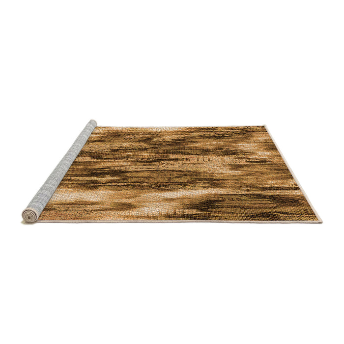 Sideview of Machine Washable Transitional Saddle Brown Rug, wshpat206org