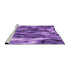 Sideview of Machine Washable Transitional Purple Rug, wshpat206pur