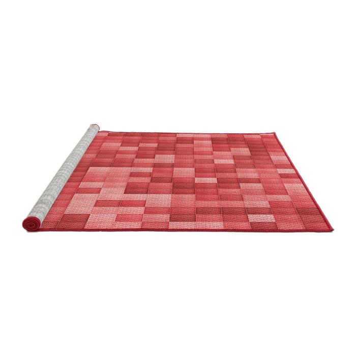 Sideview of Machine Washable Transitional Red Rug, wshpat2060rd