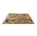 Sideview of Machine Washable Transitional Orange Rug, wshpat2061brn