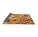 Thickness of Patterned Orange Rug, pat2061org