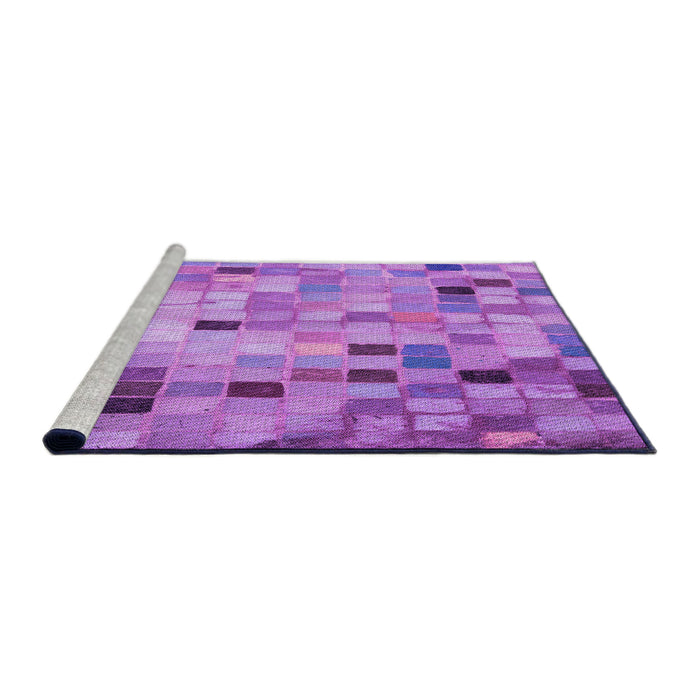 Sideview of Machine Washable Transitional Violet Purple Rug, wshpat2061pur