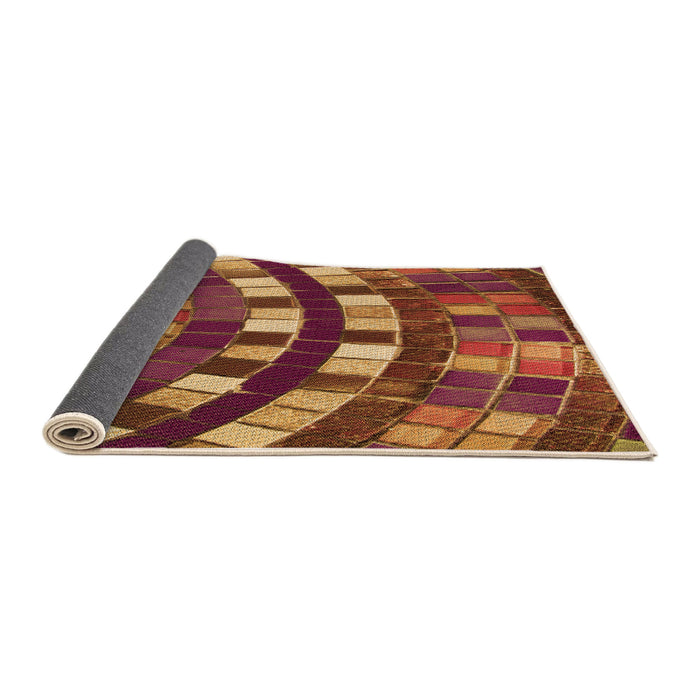 Thickness of Patterned Orange Rug, pat2062org