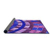 Thickness of Patterned Bright Purple Rug, pat2062pur