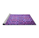 Sideview of Machine Washable Transitional Purple Rug, wshpat2065pur