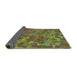 Patterned Pistachio Green Rug in a Kitchen, pat2069grn