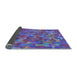 Thickness of Patterned Blue Rug, pat2069lblu