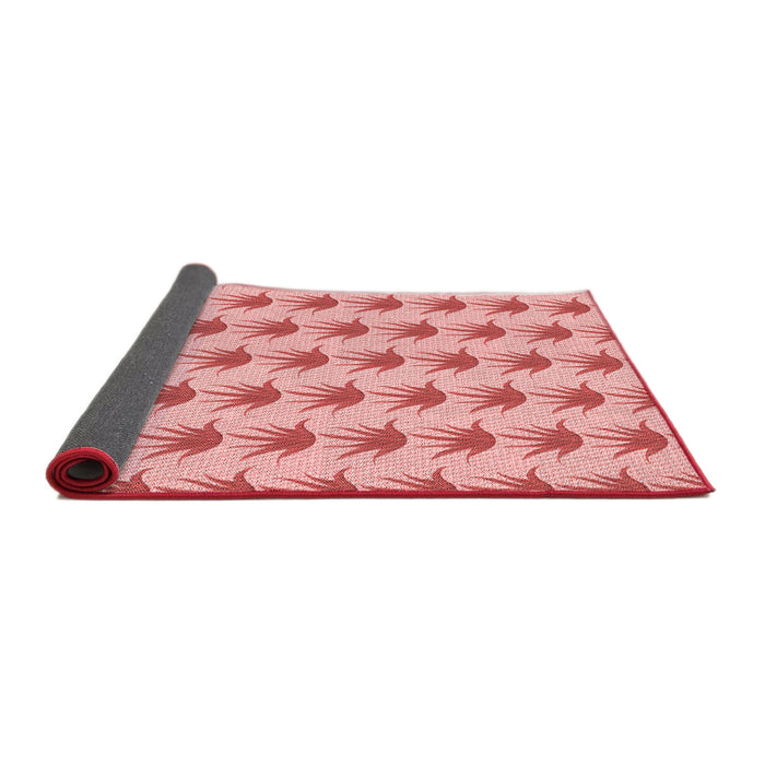 Thickness of Patterned Baby Pink Rug, pat207rd