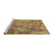 Sideview of Machine Washable Transitional Red Rug, wshpat2070brn