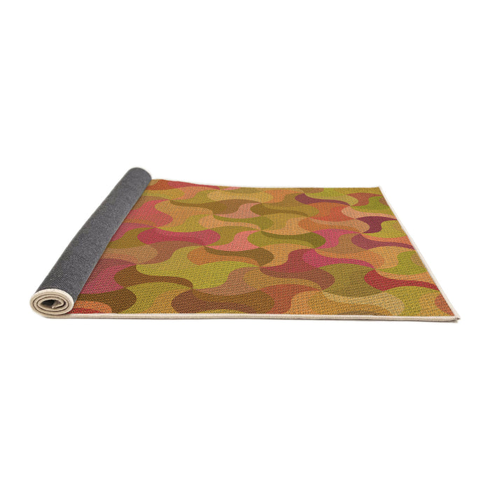 Thickness of Patterned Red Rug, pat2070org