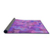 Thickness of Patterned Purple Rug, pat2070pur