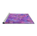 Sideview of Machine Washable Transitional Purple Rug, wshpat2070pur