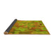 Thickness of Patterned Green Rug, pat2070yw