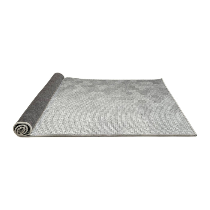 Thickness of Patterned Dark Gray Rug, pat2074gry