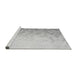 Sideview of Machine Washable Transitional Dark Gray Rug, wshpat2074gry