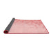 Thickness of Patterned Pastel Red Pink Rug, pat2074rd