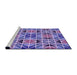 Sideview of Machine Washable Transitional Amethyst Purple Rug, wshpat2075pur