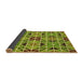 Thickness of Patterned Green Rug, pat2075yw